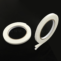 Office School Supplies Double Sided Adhesive Tapes, with Sponge/Foam, White, 10mm, about 2m/roll(X-TOOL-Q006-1cm)