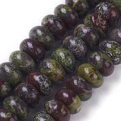 Natural Dragon Blood Beads Strands, Rondelle, 8~8.4x5~5.5mm, Hole: 0.8mm, about 73pcs/strand, 15.27 inch~15.35 inch(38.8~39cm)(G-E541-08)