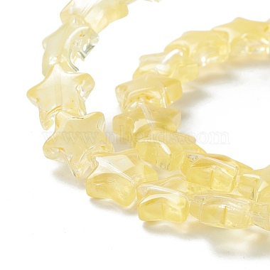 Transparent perles de verre brin(GLAA-K057-01C)-4