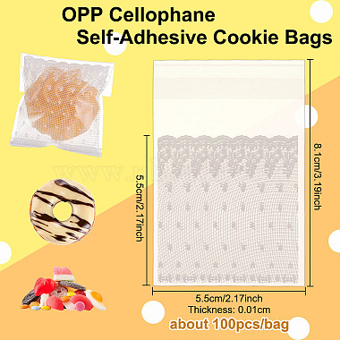 OPP Cellophane Self-Adhesive Cookie Bags(OPP-WH0008-04A)-2