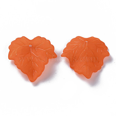 Autumn Theme Transparent Frosted Acrylic Pendants(PAF002Y-19)-2