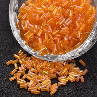 5mm Orange Glass Beads