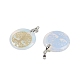 pendentifs ronds plats en opalite(G-Q188-01P-13)-2