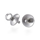 201 Stainless Steel Cup Pearl Peg Bails Pin Pendants(STAS-E030-5)-2
