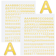 2 Sheets Self Adhesive Cupronickel Stickers, Metal Scrapbooking Stickers, Bowknot, Golden, 12x8cm, 2 sheet(DIY-GF0005-24G)