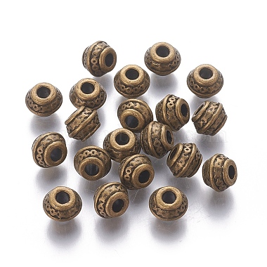 Tibetan Antique Bronze Metal Spacer Beads(X-MLF0586Y)-2