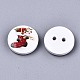 2-Hole Printed Natural Wood Buttons(WOOD-S045-144)-4