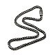 304 Stainless Steel Wheat Chain Necklace with Magnetic Clasp for Men Women(NJEW-E038-05AS)-1