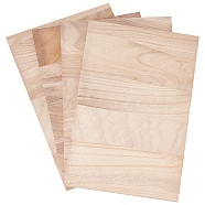 Rectangle Wood Breaking Boards, for Karate Show Training, PapayaWhip, 30x20x1.35cm(WOOD-WH0131-02C)