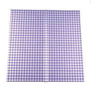 Waterproof Gift & Flower Wrapping Paper, Square with Tartan Pattern, Plum, 580x580mm, 20sheets/bag(DIY-G038-01F)