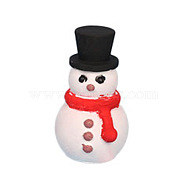 DIY Candle Making Silicone Molds, Christmas Theme, Snowman, Ghost White, 54x59.5x89mm, Inner Diameter: 35.5mm(DIY-E055-09)