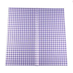 Waterproof Gift & Flower Wrapping Paper, Square with Tartan Pattern, Plum, 580x580mm, 20sheets/bag(DIY-G038-01F)