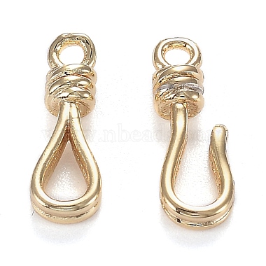 Brass Hook and Eye Clasps(KK-F120-016G)-2