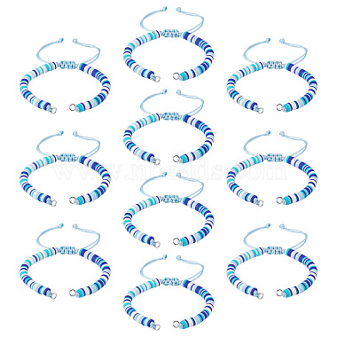 Handmade Polymer Clay Bead Bracelets Making(AJEW-TAC00074)-2
