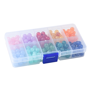 200Pcs 10 Colors  Imitation Gemstone Acrylic Beads(OACR-FS0001-19)-2