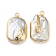 pendentifs en perles keshi baroques naturelles(PEAR-M012-01G)-1