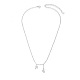 Collier pendentif en argent sterling plaqué rhodium Shegrace Fashion 925(JN81A)-3