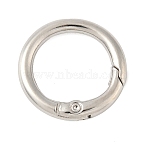 Alloy Spring Gate Rings, Platinum, 23.5x4mm(FIND-H049-04C-P)
