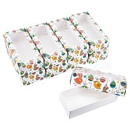 Paper Box, with Visual Window, Rectangle, Animal Pattern, 17.5x8x4.5cm(CON-WH0080-38A)