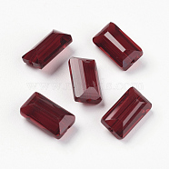 Imitation Austrian Crystal Beads, Grade AAA, Faceted, Rectangle, Dark Red, 10x15.5x7mm, Hole: 0.9~1mm(SWAR-F081-10x16mm-05)
