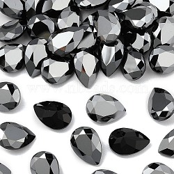 Preciosa&reg MAXIMA Crystal Fancy Stones, Czech Crystal, 435 16 301 Baroque Pear, Unfoiled, 23980 272 Hematite, 14x10mm(X-PRC-FE14-23980-272)