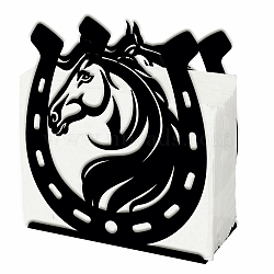 Iron Napkin Holder, Horse, 125x50x135mm(DJEW-WH0039-84M)