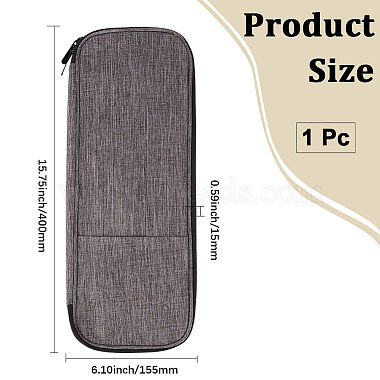 pochettes de rangement pour crochets en polyester avec fermeture &eacute;clair(AJEW-CY0002-96)-2