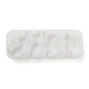 Cat Shape Pendant DIY Silhouette Silicone Mold(DIY-K067-02C)-3