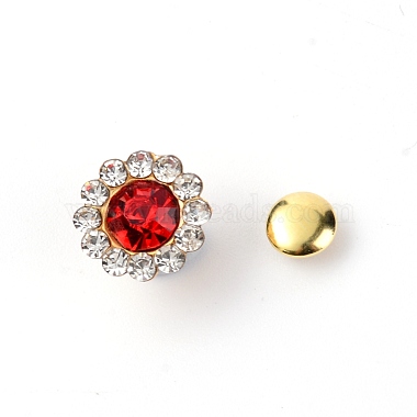 Red Alloy+Rhinestone Findings