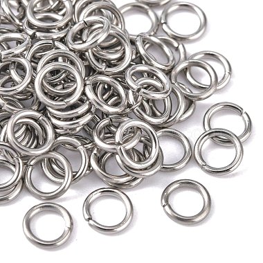 304 Stainless Steel Open Jump Rings(X-STAS-Q186-02-6x1mm)-2