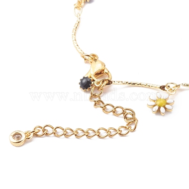 Brass Enamel Charm Bracelets(BJEW-JB05957)-3