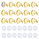DIY Blank Dome Brass Cufflink Making Kits(BUTT-DC0001-14)-1