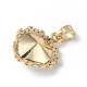 Real 18K Gold Plated Rack Plating Brass Micro Pave Clear Cubic Zirconia Pendants(KK-C015-05G)-4