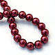 Baking Painted Pearlized Glass Pearl Round Bead Strands(HY-Q330-8mm-39)-4