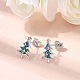 925 aretes de plata esterlina(EJEW-D342-03P)-1