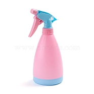 Empty Plastic Spray Bottles with Adjustable Nozzle, Refillable Bottles, for Cleaning Gardening Plant, Pink, 20x8.4cm(TOOL-WH0021-63B)