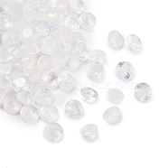 Faceted Natural Moonstone Cabochons, Pointed Back, Diamond Shape, 3x2mm(G-I295-05C-05)