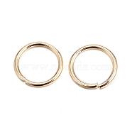 304 Stainless Steel Jump Rings, Open Jump Rings, Golden, 18 Gauge, 8x1mm, Inner Diameter: 6mm(STAS-P099-02G)