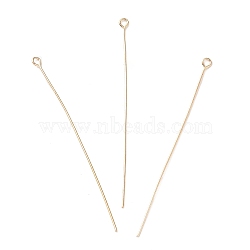 Iron Eye Pins, for Jewelry Making, Golden, 18 Gauge, 71.5~72.5x3.5x1mm, Hole: 2mm, about 1785pcs/500g(IFIN-A020-02C-G)
