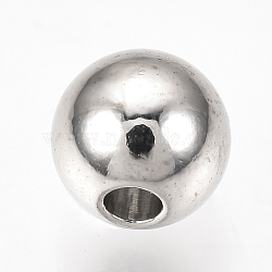 Brass Spacer Beads, Round, Platinum, 3mm, Hole: 1.2mm(X-KK-Q738-3mm-03P)