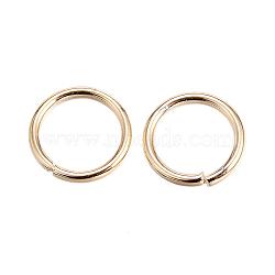 304 Stainless Steel Jump Rings, Open Jump Rings, Golden, 18 Gauge, 8x1mm, Inner Diameter: 6mm(STAS-P099-02G)