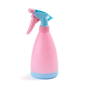 Empty Plastic Spray Bottles with Adjustable Nozzle, Refillable Bottles, for Cleaning Gardening Plant, Pink, 20x8.4cm
