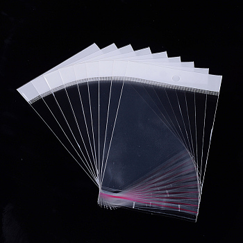 OPP Cellophane Bags, Rectangle, Clear, 17~17.5x10cm, Unilateral Thickness: 0.045mm, Inner Measure: 12.5x10cm