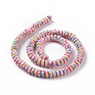 Handmade Polyester Clay Beads Strand(CLAY-P001-02B)-3