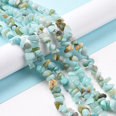 Natural Amazonite Chips Beads Strands(X-G-M205-12A)-2