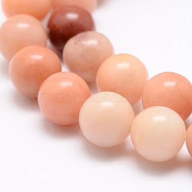 Chapelets de perles en aventurine rose naturel(G-G735-41-8mm)-3