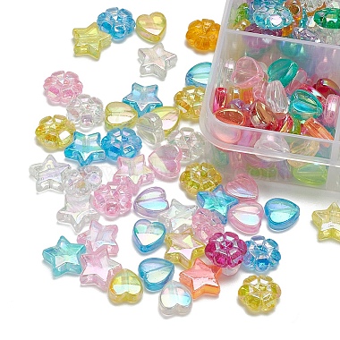 600Pcs 15 Styles Transparent Acrylic Beads(TACR-YW0001-36)-5