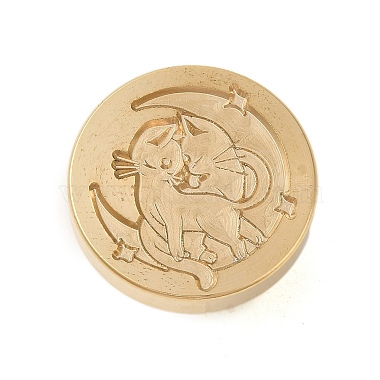 Animal Insect Theme Golden Plated Wax Seal Brass Stamp Head(STAM-K001-03G-02)-2