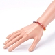 Rainbow Round Evil Eye Lampwork Stretch Beaded Bracelets for Kids(X-BJEW-JB05940)-4