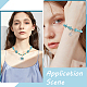 12 styles de perles turquoise synth&eacute;tiques(TURQ-SP0001-01B)-4